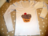 Camiseta pastelito 100% algodón